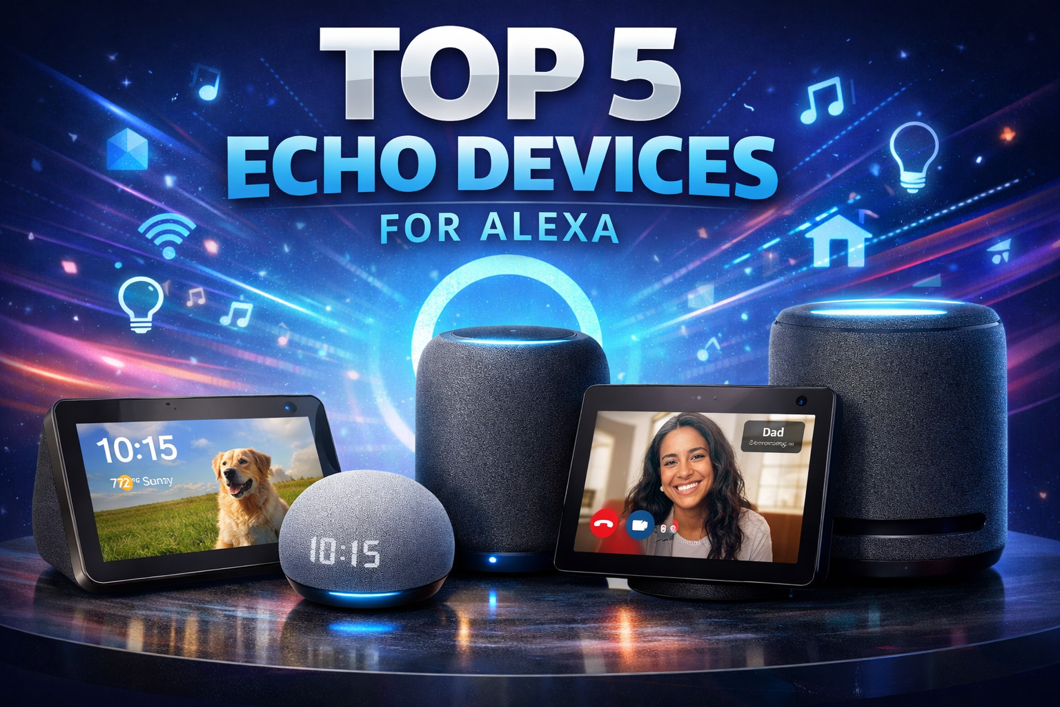top 5 echo devices for alexa